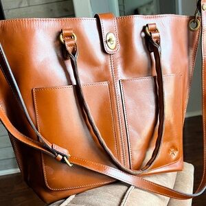 Patricia Nash Tan Leather Tote Bag